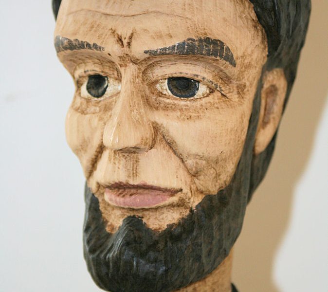 'Long Abe', closeup of facial details